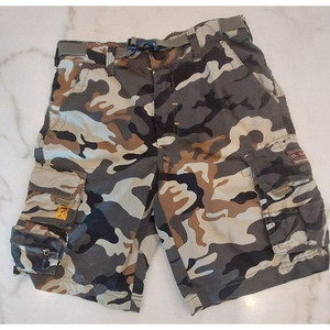 APCO Shorts Boys Size 6 Camo Green Brown‎ Cargo Straight